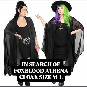 ISO FOXBLOOD ATHENA CLOAK SIZE M-L